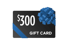 $300 Visa Gift Card with a Blue Bow