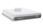 cloud mattress with 2 cloud pillows stacked on top