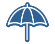 Company paid, life & disability insurance icon