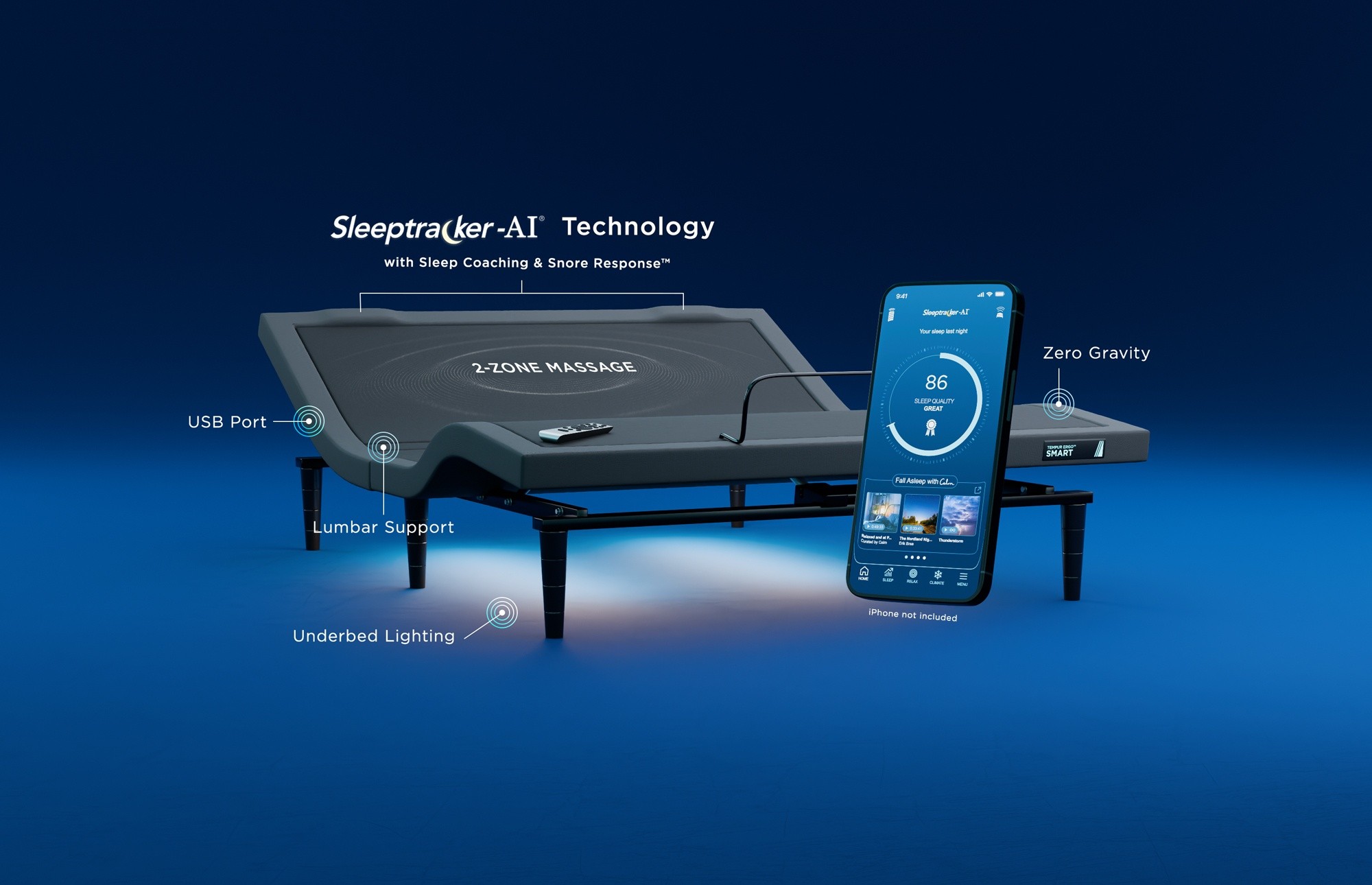Ergo Smart base with Sleeptracker AI technology