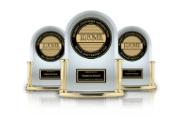 Three JD Powers Trophies