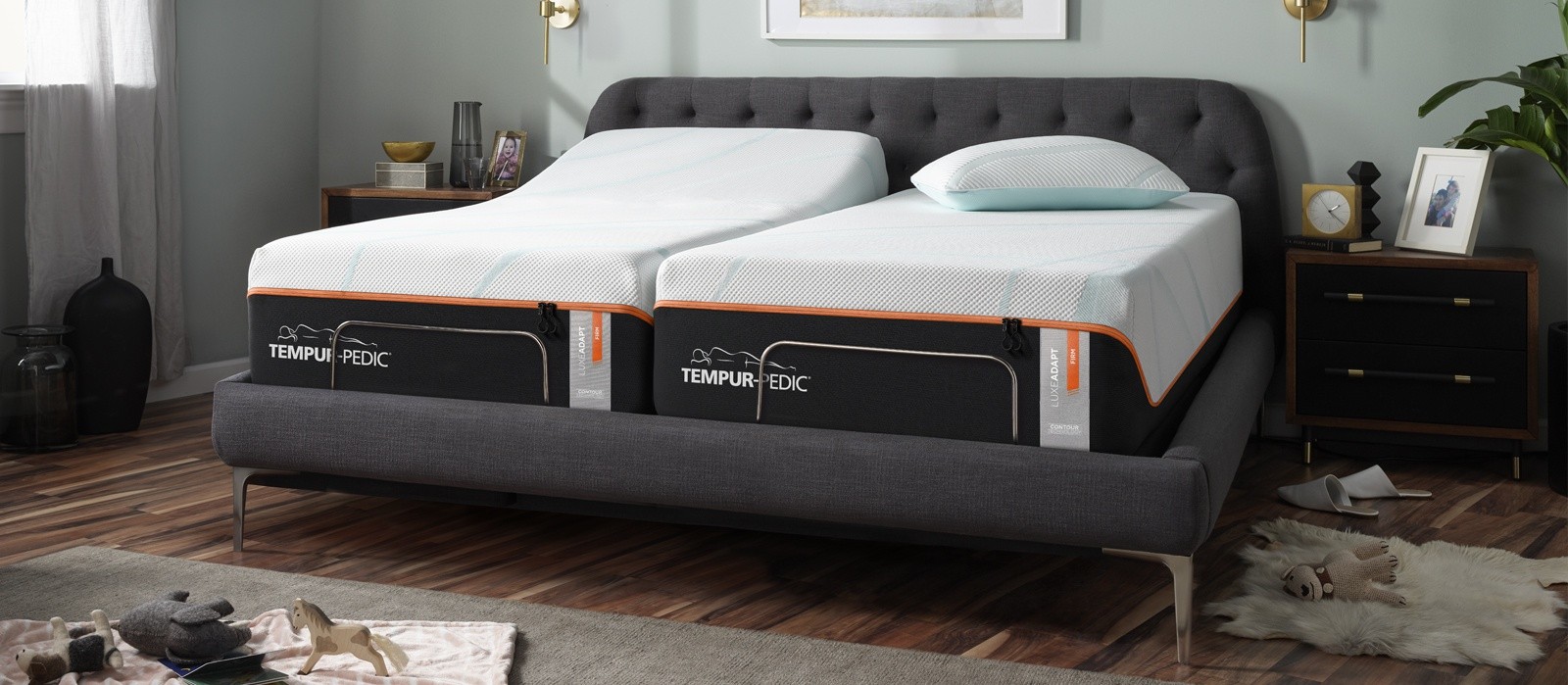 A Tempur-LuxeAdapt Firm Split-King mattress