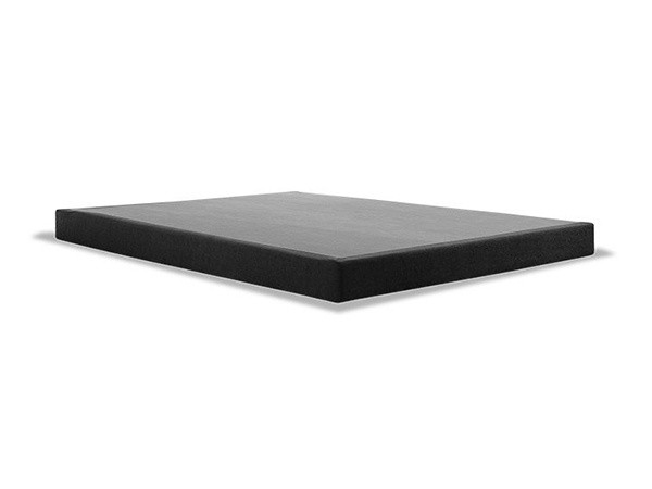 A charcoal-colored Tempur-Flat Foundation with 5-inch profile