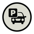 An Icon of a Car and a Parking Sign