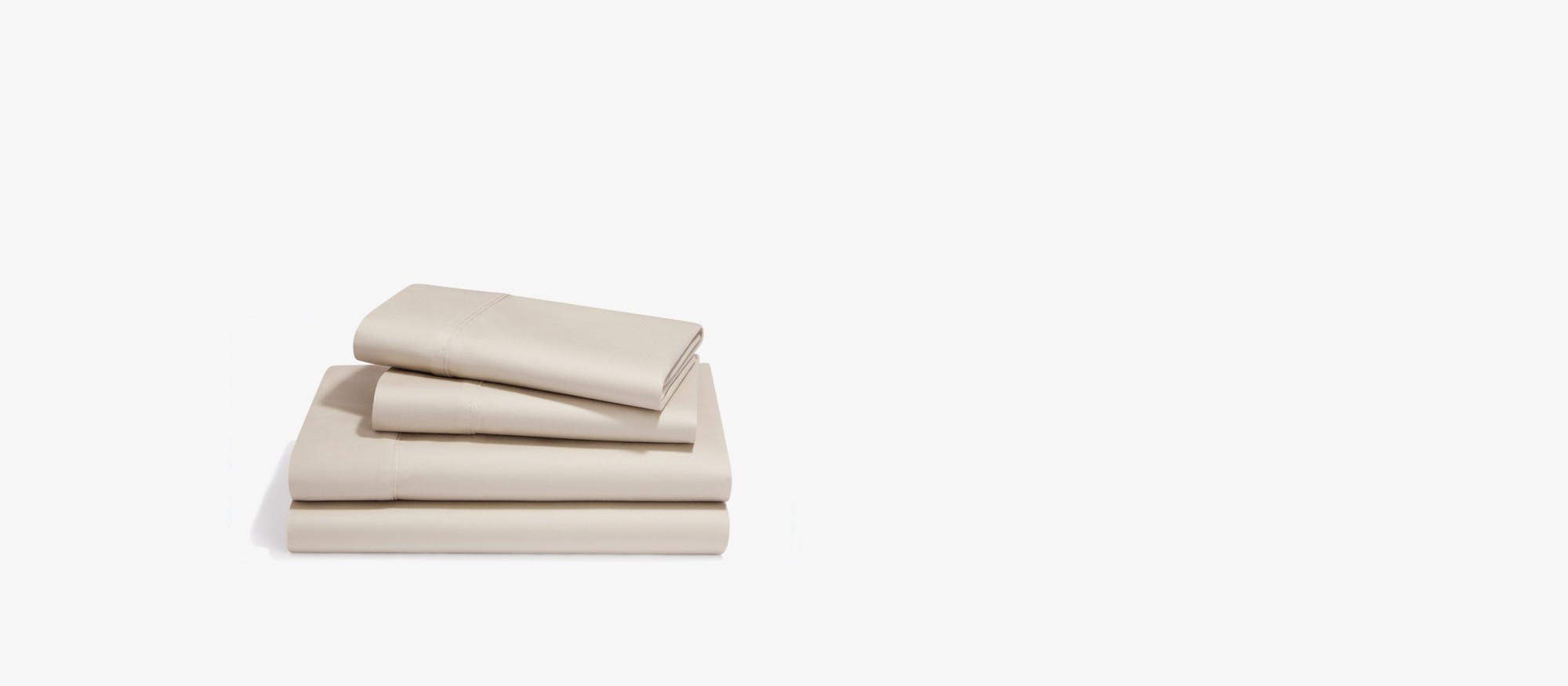 A set of Ivory(Eggshell) colored Pima Cotton Sheets and Pillow cases