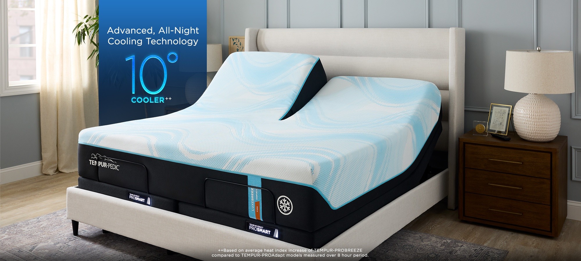 ＰＲＯＳＰＥＣ Tempur-Pedic TEMPUR-LuxeBreeze® Medium Hybrid | Mattress Depot USA