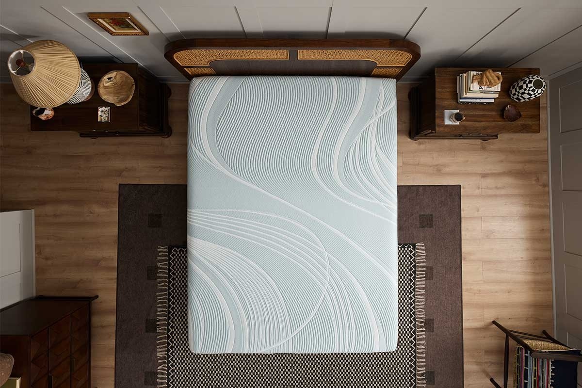 overhead shot of TEMPUR ProAdapt Queen undressed