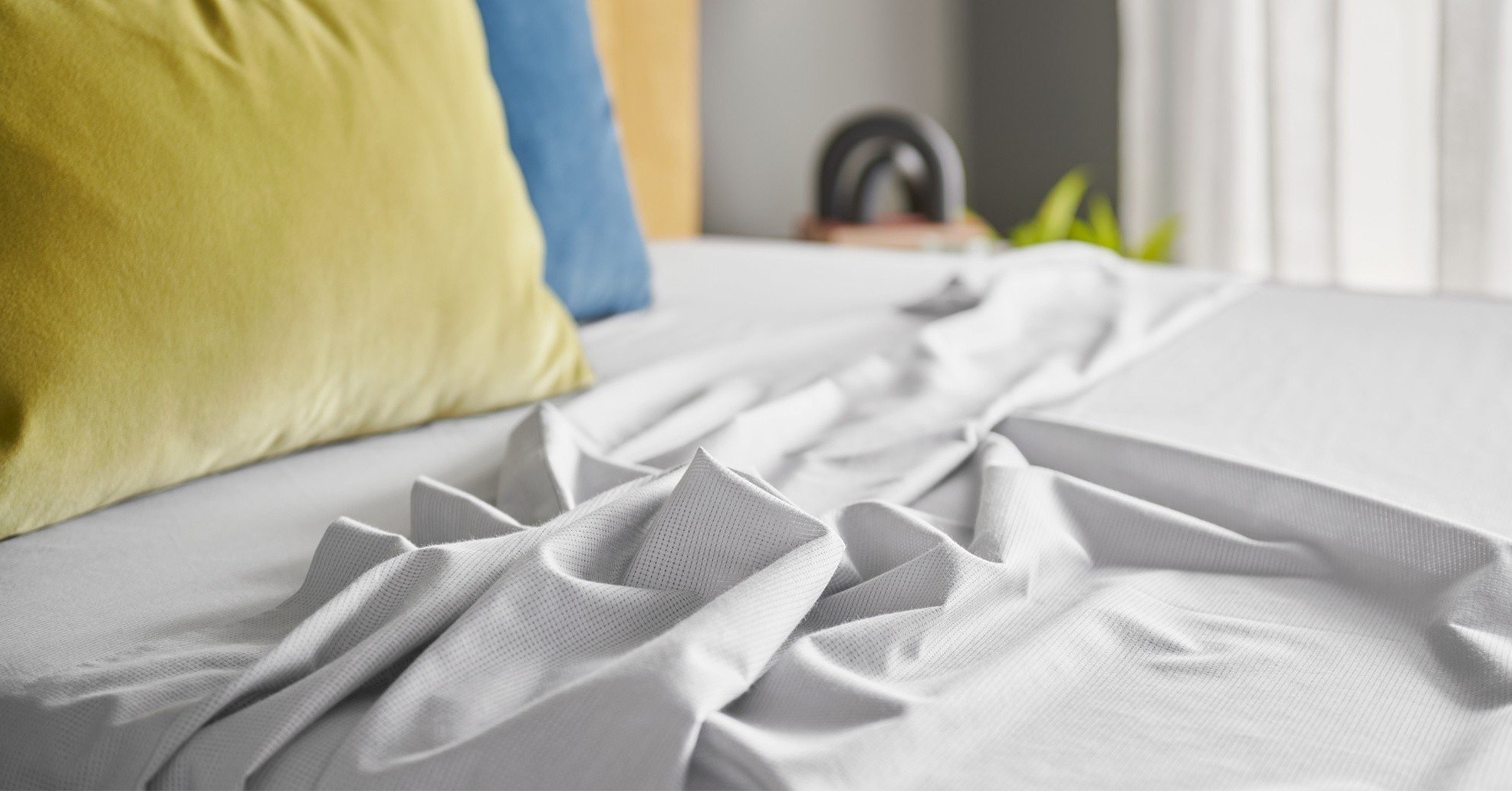 ProAir White Sheets on styled mattress