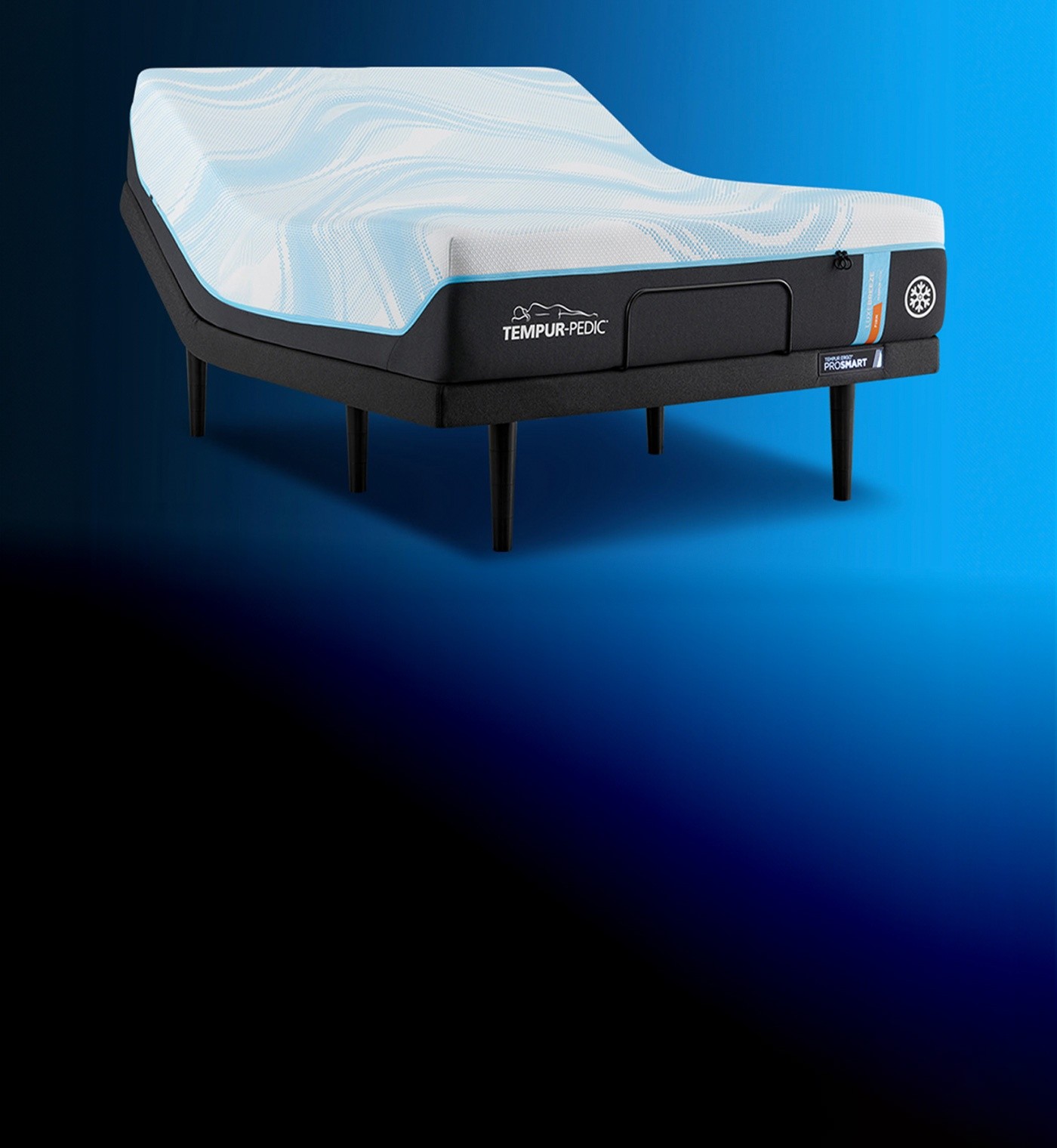 LuxeBreeze mattress on a ProSmart base